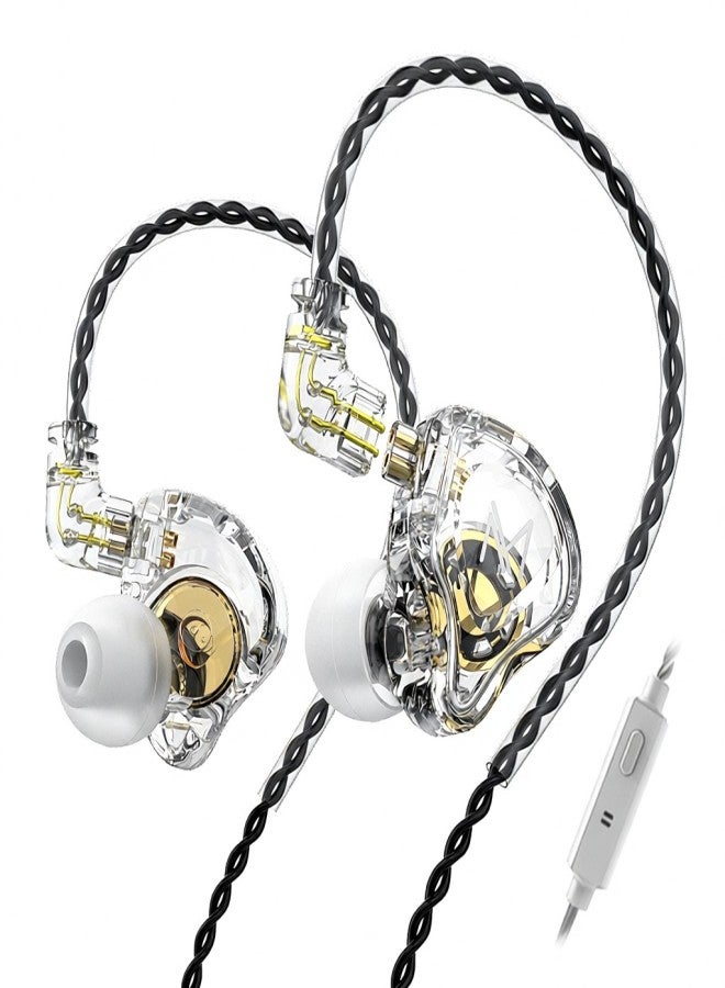 TRN MT1 In-Ear Monitor Headphones High-Clear Sound Earphones with 10mm Dual Magnetic Composite Dynamic Driver Noise Canceling Wired Earbuds - Image 1